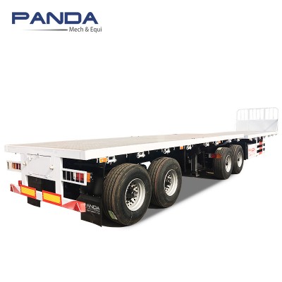 PANDA 20ft 40ft superlink flat bed deck trailer interlink flatbed semi truck trailer for sale