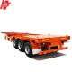 Factory price 45 ft container 3 axle skeleton semi trailer