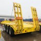 PANDA brand 3-axle 40 ton low loader truck trailer, 45ft frop deck with ramps for sale