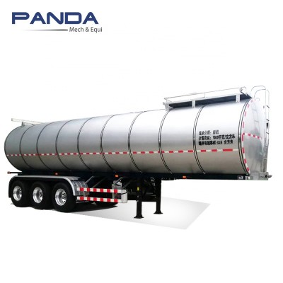 Panda 3 Axle 45000 50000 Liters Stainless Steel Milk Tanker Water Oil Tank Semi Truck Trailer For Sale