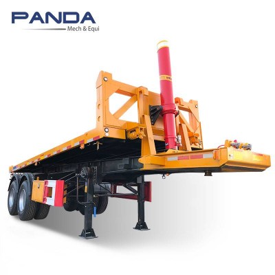 20ft 40ft Hydraulic Lift Flatbed Trailer Front Tipping Tilt Dump Bed Container Semi Trailer For Sale