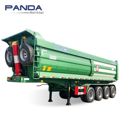 Tri Axle Hydraulic Box Tipping Dump Truck Semi Trailer For Coal Sale Made In China