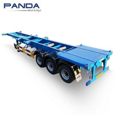 Professional 20 Foot 40 Feet Container Chassis Skeleton Semitrailer/ Terminal Trailers For Sale