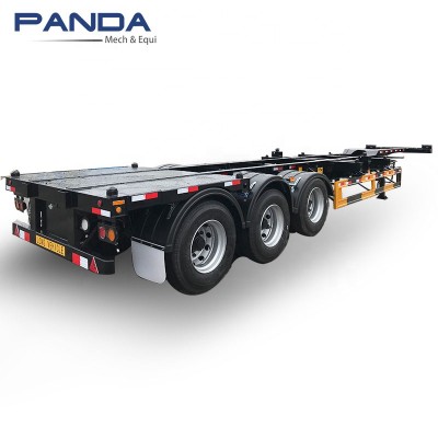 40' gooseneck skeletal container chassis trailer for 40 feet HC/HQ/Reefer