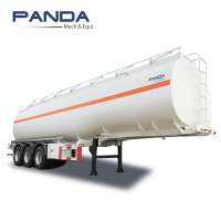 Panda 3 Axles 50000 liters 50CBM Gasoline Fuel Tanker 50M3 Oil Tank Semi Trailer