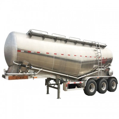 3 axles  30 cbm light weight aluminum v type cement alloy bulker tankers truck semi trailer  price