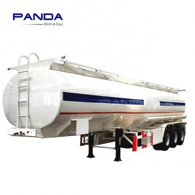 Panda 45000 liters carbon steel oil tanker truck trailer for petrol oil transportation