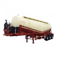 bmw3 axles 60ton vshaped dry  powder cement bulker truck tanker trailer