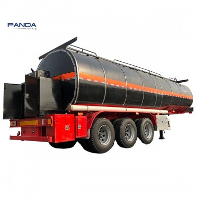 Pandamech 3 axle bitumen tanker carrier asphalt tanker carrier bitumen tanker truck and trailer for save oil